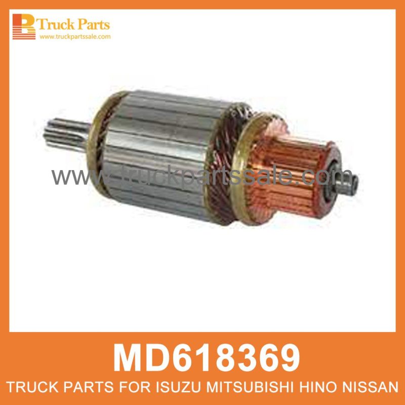 Armature Starter Motor 2 Bearing Type 12V MD618369 M106X02271 for Mitsubishi truck Armatura Starter Motor Roiling