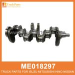 Assembly Crankshaft with 3 key hole ME018297 for Mitsubishi truck Cig??e al de montaje con orificio de llave