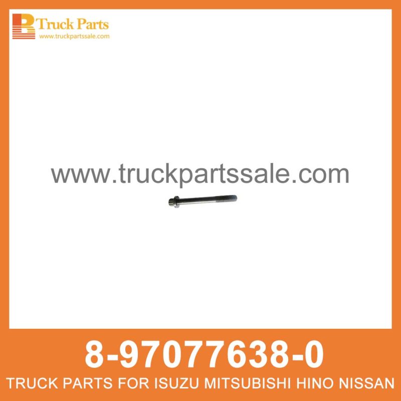 BOLT CYL HD TO BLOCK 8-97077638-0 8970776380 8-97077-638-0 for ISUZU 4HK1 Bolt Cyl HD para bloquear Cyl HD