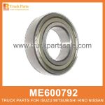 Ball Bearing Counter Shaft ME600792 ME600793 6307ZN for Mitsubishi truck Contador de rodamiento de bolas