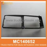 Bezel Left Square Head Lamp MC140652 214-1219L for Mitsubishi truck L??mpara de cabeza cuadrada izquierda bisel