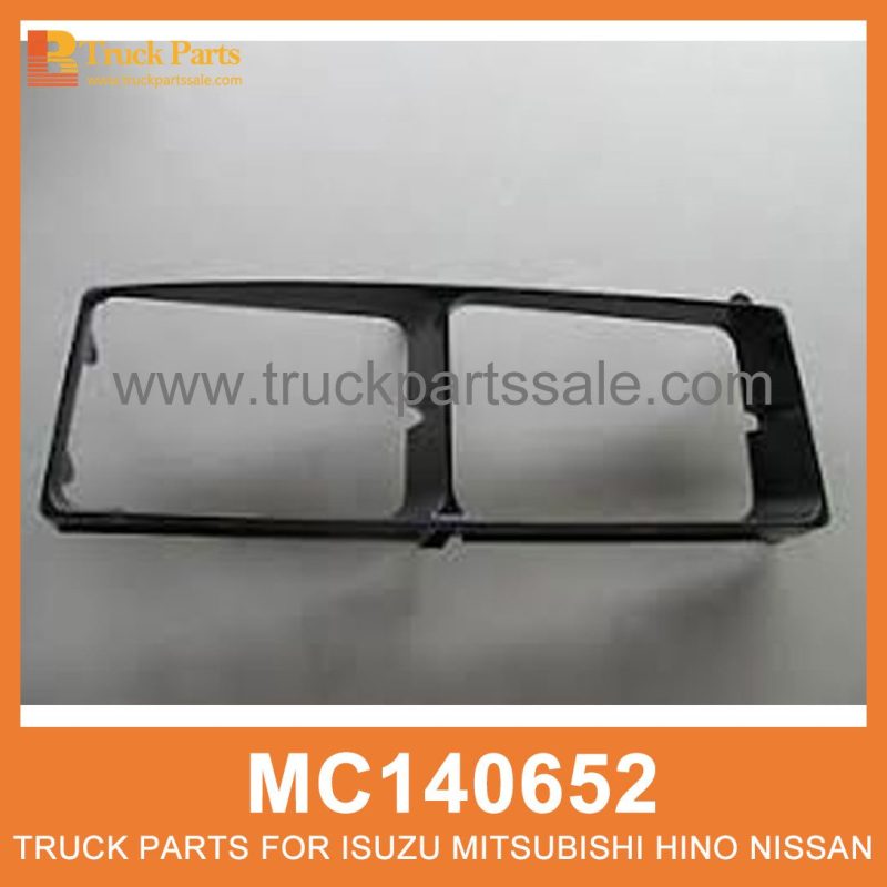 Bezel Left Square Head Lamp MC140652 214-1219L for Mitsubishi truck L??mpara de cabeza cuadrada izquierda bisel