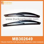 Blade Set Windshield Wiper 18 inch length set of 2 pcs MB302649 MB249177 for Mitsubishi truck Limpiaparabrisas
