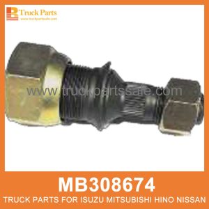 Bolt Nut Left Front Hub MB308674 for Mitsubishi truck Tuerca del perno Cuerto delantero izquierdo
