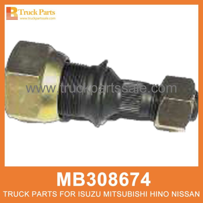 Bolt Nut Left Front Hub MB308674 for Mitsubishi truck Tuerca del perno Cuerto delantero izquierdo