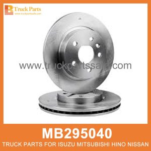 Brake Disc Rotor 5 Holes MB295040 MB295970 for Mitsubishi truck Rotor de disco de freno