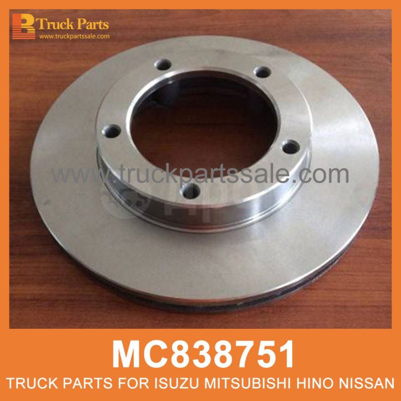 Brake Disc Rotor 5 Holes MC838751 for Mitsubishi truck Rotor de disco de freno