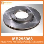 Brake Disc Rotor 6 Holes MB295968 for Mitsubishi truck Rotor de disco de freno