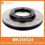 Brake Disc Rotor 6 Holes MK356524 for Mitsubishi truck Rotor de disco de freno