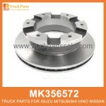 Brake Disc Rotor 6 Holes MK356572 MK584497 for Mitsubishi truck Rotor de disco de freno