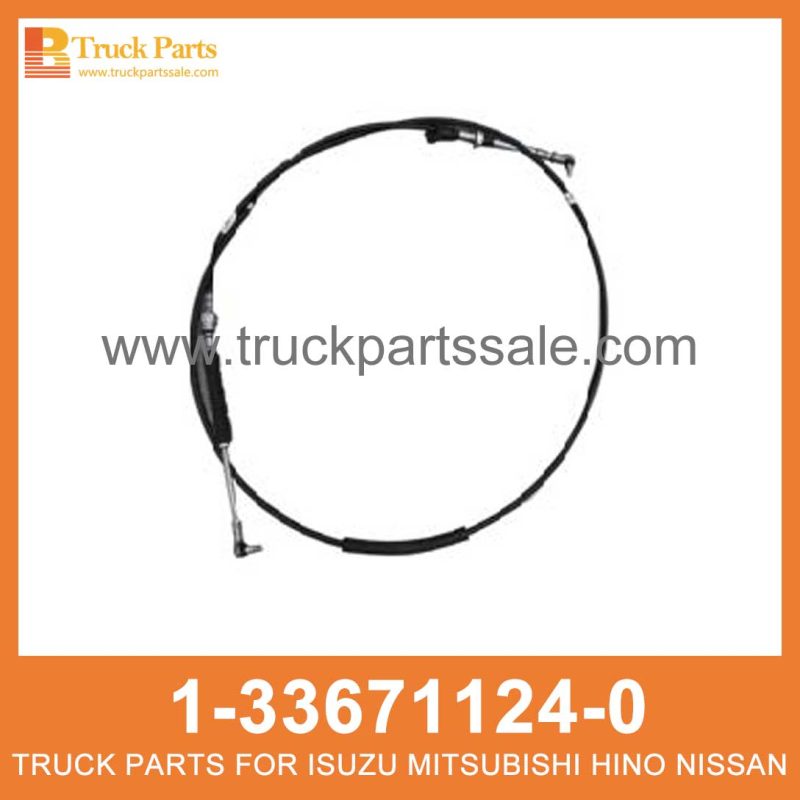 CABLE SHIFT TRANS CONT 1-33671124-0 1336711240 1-33671-124-0 for ISUZU MBJ6T Cambio de cable trans contio