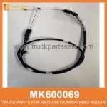 Cable Accelerator LHD with Adjuster 1275mm MK600069 for Mitsubishi truck Acelerador de cable LHD con ajustador LHD