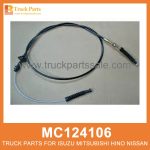 Cable Accelerator LHD with Adjuster 1650mm MC124106 for Mitsubishi truck Acelerador de cable LHD con ajustador LHD