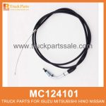 Cable Accelerator RHD with Adjuster 2535mm MC124101 for Mitsubishi truck Acelerador de cable RHD con ajustador RHD