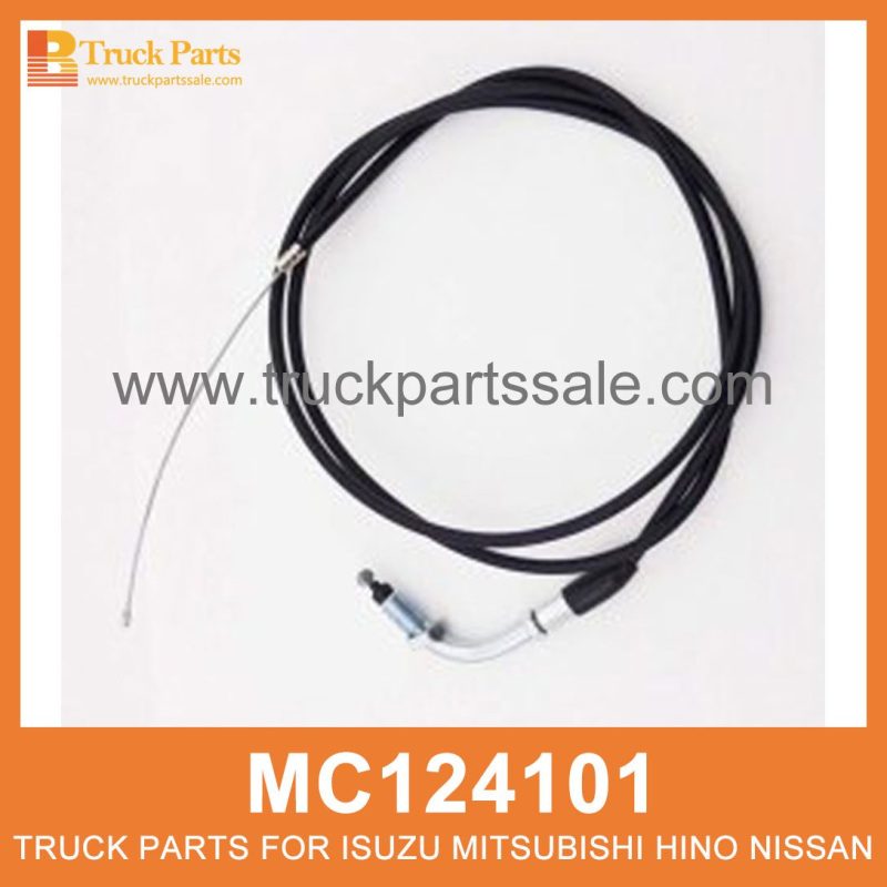Cable Accelerator RHD with Adjuster 2535mm MC124101 for Mitsubishi truck Acelerador de cable RHD con ajustador RHD