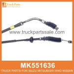 Cable Accelerator without Adjuster 3235mm MK551636 for Mitsubishi truck Acelerador de cable sin ajustador
