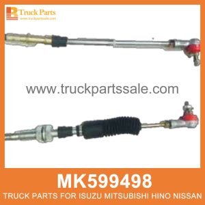 Cable Gear Selector 2580mm length MK599498 for Mitsubishi truck Selector de engranajes de cable