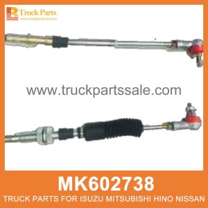 Cable Gear Selector 2870mm Length MK602738 for Mitsubishi truck Selector de engranajes de cable