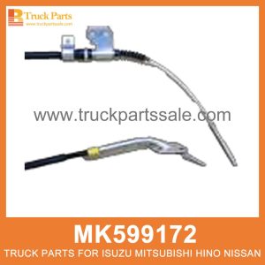 Cable Parking Brake 3670mm MK599172 for Mitsubishi truck Freno de estacionamiento