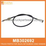 Cable Set Speedo Meter set of 2 pcs MB302692 MB302698 for Mitsubishi truck Medidor de velocidad establecido por cable speedo