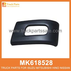 Corner Right Front Bumper with Fog Lamp hole MK618528 for Mitsubishi truck Corner parachoques delantero derecho con orificio de la l??mpara de niebla