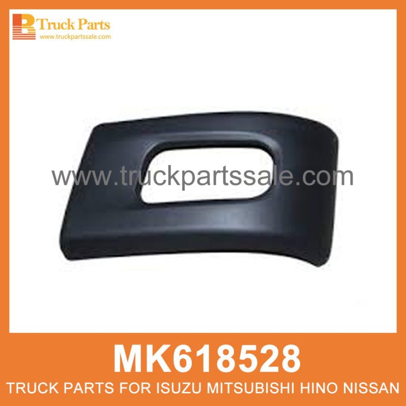 Corner Right Front Bumper with Fog Lamp hole MK618528 for Mitsubishi truck Corner parachoques delantero derecho con orificio de la l??mpara de niebla