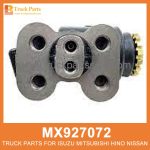 Cylinder Left Front Wheel without Bleeding Screw MX927072 for Mitsubishi truck Rueda frontal izquierda del cilindro sin tornillo de sangrado