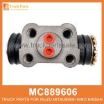 Cylinder Left Rear Wheel without Bleeding Screw MC889606 for Mitsubishi truck Rueda trasera izquierda del cilindro sin tornillo de sangrado