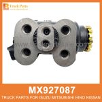 Cylinder Left Rear Wheel without Bleeding Screw MX927087 for Mitsubishi truck Rueda trasera izquierda del cilindro sin tornillo de sangrado