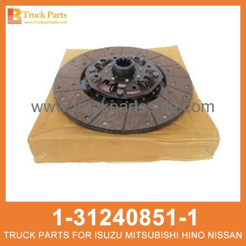DISC CLUTCH 1-31240851-1 1-87610119-0 1312408511 1876101190 1-31240-851-1 1-87610-119-0 for ISUZU FR FS FT FV Embrague