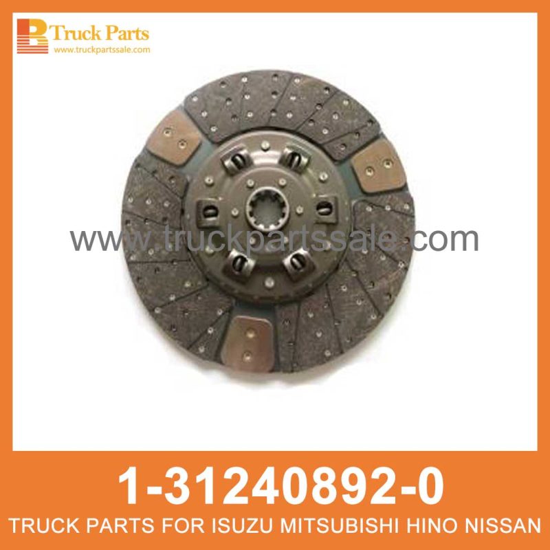 DISC CLUTCH 1-31240892-0 1312408920 1-31240-892-0 for ISUZU CXZ81 10PE1 Embrague
