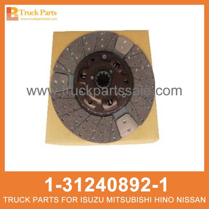 DISC CLUTCH 1-31240892-1 1-87611000-0 1312408921 1876110000 1-31240-892-1 1-87611-000-0 for ISUZU CXZ81K 10PE1 Embrague