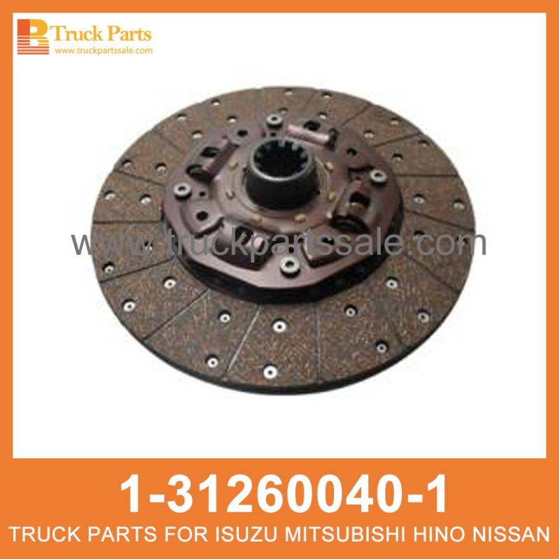 DISC CLUTCH 1-31260040-1 1-87610140-0 1312600401 1876101400 1-31260-040-1 1-87610-140-0 for ISUZU MLD6Q MZX6P Embrague