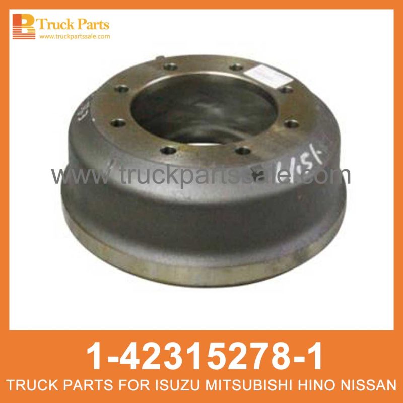 DRUM BRK FRT 1-42315278-1 1423152781 1-42315-278-1 for ISUZU FVR33 6HH1 Tambor brk frt BRK FRT
