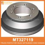 Drum Brake Rear 6 Bolt Type using 75mm liner MT327119 MC838288 for Mitsubishi truck Perno trasero del freno de tambor
