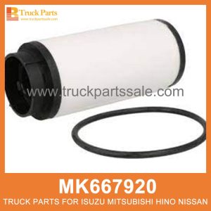 Element Fuel Filter MK667920 for Mitsubishi truck Filtro de combustible de elementos
