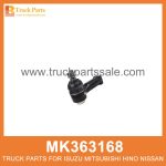 End Set Steering Rack MK363168 for Mitsubishi truck Estante de direcci??n del conjunto final