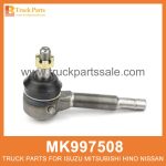 End Set Tie Rod 20mm thread set of 2 pcs MK997508 MK997509 for Mitsubishi truck Varilla de enlace de ajuste final end