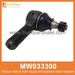 End Set Tie Rod set of 2 pcs MW033300 MW033301 for Mitsubishi truck Varilla de enlace de ajuste final end