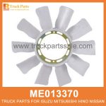 Fan Blade Radiator 10 leaf 430mm ME013370 ME014360 for Mitsubishi truck Radiador de la cuchilla del ventilador