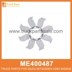 Fan Blade Radiator 8 leaf 430mm ME400487 for Mitsubishi truck Radiador de la cuchilla del ventilador