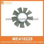 Fan Blade Radiator 9 leaf 460mm ME418228 for Mitsubishi truck Radiador de la cuchilla del ventilador