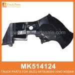Fender Lining Inner Left Wheel MK514124 for Mitsubishi truck Fender revestimiento de la rueda izquierda interna