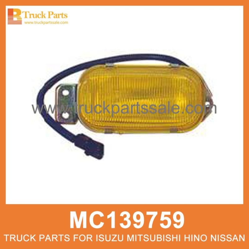 Fog Lamp Right Amber lens MC139759 for Mitsubishi truck Lampara de niebla