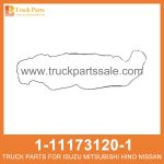 GASKET HD TO COVER 1-11173120-1 1111731201 1-11173-120-1 for ISUZU CYZ51 6WF1 Junta HD para cubrir HD