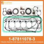 GASKET SET ENG OVERHAUL 1-87811078-3 1878110783 1-87811-078-3 for ISUZU 6HH1 Junta Set Eng Overhaul