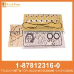 GASKET SET ENG OVERHAUL 1-87812316-0 1878123160 1-87812-316-0 for ISUZU 6HK1 Junta Set Eng Overhaul