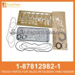 GASKET SET ENG OVERHAUL 1-87812982-1 1-87814623-0 1878129821 1878146230 1-87812-982-1 1-87814-623-0 for ISUZU 6HK1 Junta Set Eng Overhaul