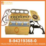 GASKET SET ENG OVERHAUL 8-94319368-0 5-87812892-0 8943193680 5878128920 8-94319-368-0 5-87812-892-0 for ISUZU 4JB1 Junta Set Eng Overhaul