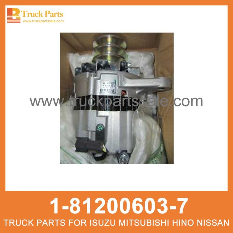 GENERATOR ASM 1-81200603-7 1812006037 1-81200-603-7 for ISUZU 6HK1 Generador ASM